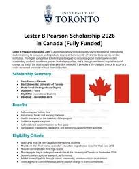Scholarships in Canada for International Students 2026